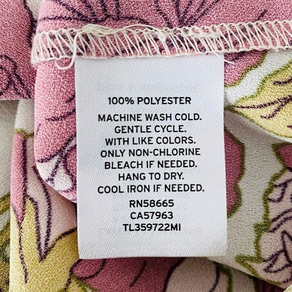 Leith Floral Ruffle Front Sleeveless Top Size Small - Picture 4 of 5